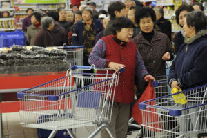 Tesco supermarket in Qingdao, Shandong province, China - 12 Nov 2010