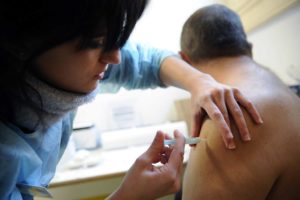 Swine Flu vaccination campaign, France  - 12 Nov 2009