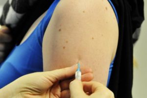 H1N1 vaccinations begin at the Meilahti hospital in Helsinki, Finland - 26 Oct 2009