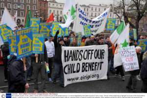 Anti-austerity protest, Dublin, Ireland - 24 Nov 2012