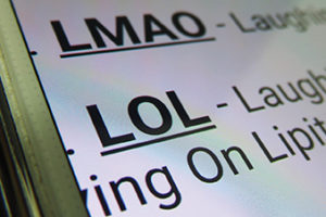 Popular Text Terms - LOL