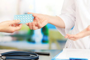 Gynecologist appoints hormone pills patient