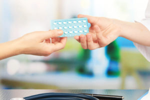 Gynecologist appoints hormone pills patient