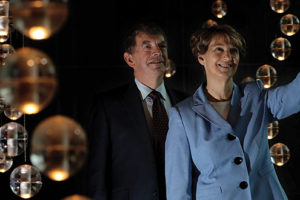 Prof Freddie Wood, President, Medical Council; and Astronaut Col Elaine Collins