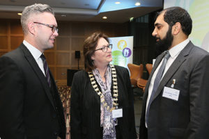 Pictured at the IPHA Conference, Achieving Value and Performance in Healthcare in the Radisson Hotel, Dublin, were (l-r):  Richard Corbridge, HSE CIO; Mary Dickens PhD, President, IPHA; and Dr Shahld Hanif, ABPI