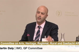 Dr Martin Dalty at the Joint Oireachtas Committee on Arts,  http://www.oireachtas.ieHeritage, Regional, Rural and Gaeltacht Affairs
