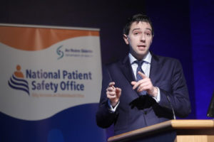 Minister for Health Simon Harris at the launch of the NPSO