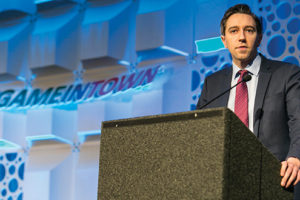 Health Minister Simon Harris speaking at the conference. Pic: Paul Sherwood