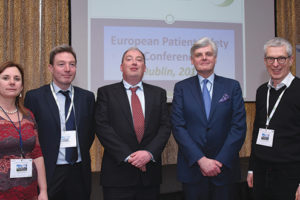 European Patient Safety Conference 2017
Dr Andree Rochfort, Honorary Secretary, Equip, Prof Walter Cullen, Dr John Gilman, Chairman of the Board ICGP, Mr Fintan Foy, CEO ICGP, Dr Piet Vanden Bussche, President Equip.