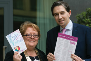 Dr Ann Hogan, IMO President, and Simon Harris, Minister for Health
