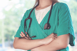 Doctor with a stethoscope.