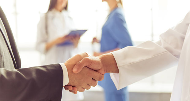 Doctors and businessman